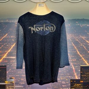 Awesome Norton t-shirt from Sunset Motors, Los Angeles - a biker’s classic